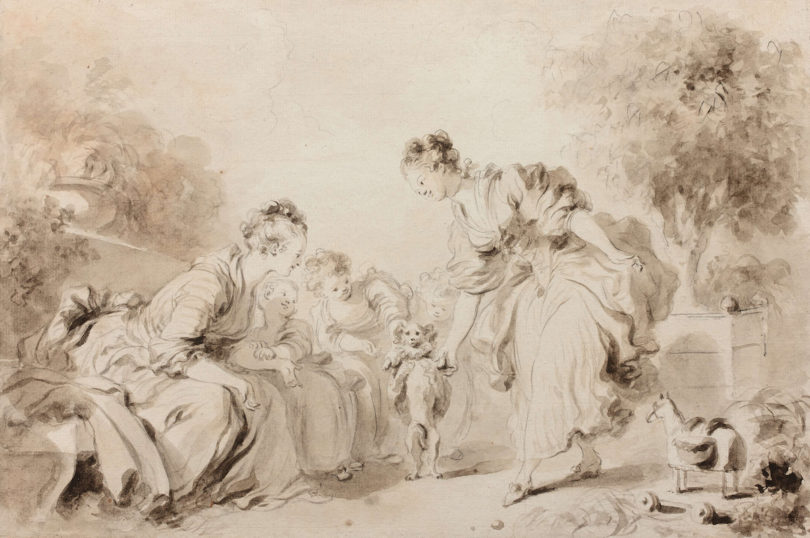 Jean-Honoré Fragonard Zeichnung