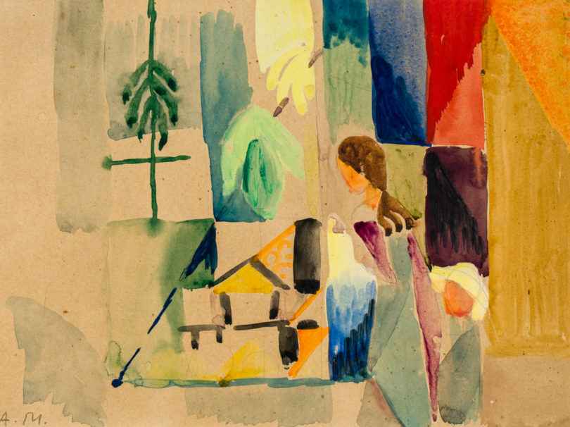 August Macke Kinder am Gemüseladen