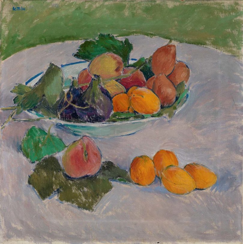 Koloman Moser, Stillleben mit Früchten und Blättern, 1910