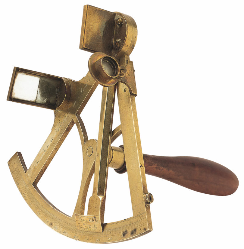 Wissenschaftliche Instrumente Spiegelsextant Brander und Höschel Kunstkammer Georg Laue