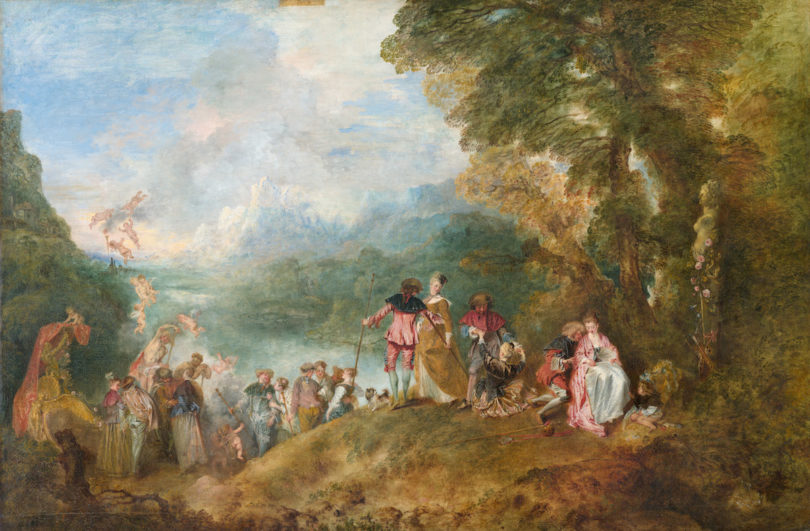 Kunst der Utopie, Antoine Watteau, Einschiffung nach Kythera