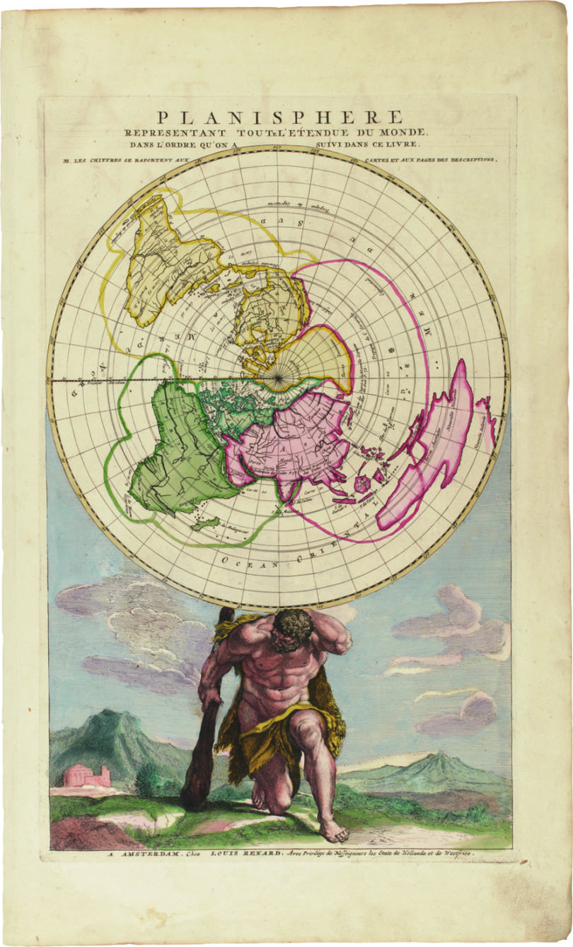 Louis Renards 1715 in Amsterdam geschaffene Erstausgabe des „Atlas de la Navigation“ mit altkolorierten Karten wurde am 5. Mai 2020 bei Hartung & Hartung mit 35.000 Euro zugeschlagen. © Hartung & Hartung, München