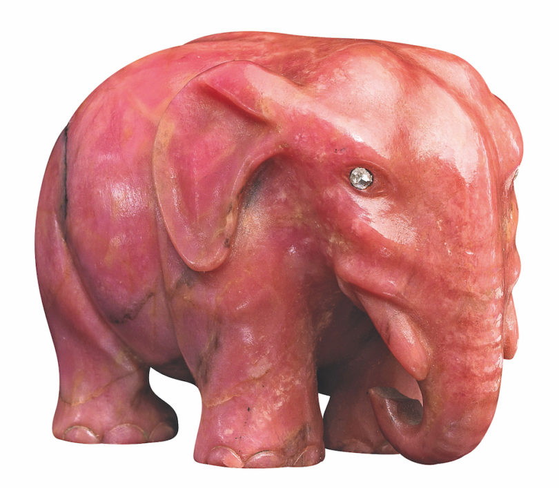 Fabergé Rhodonit-Elefant