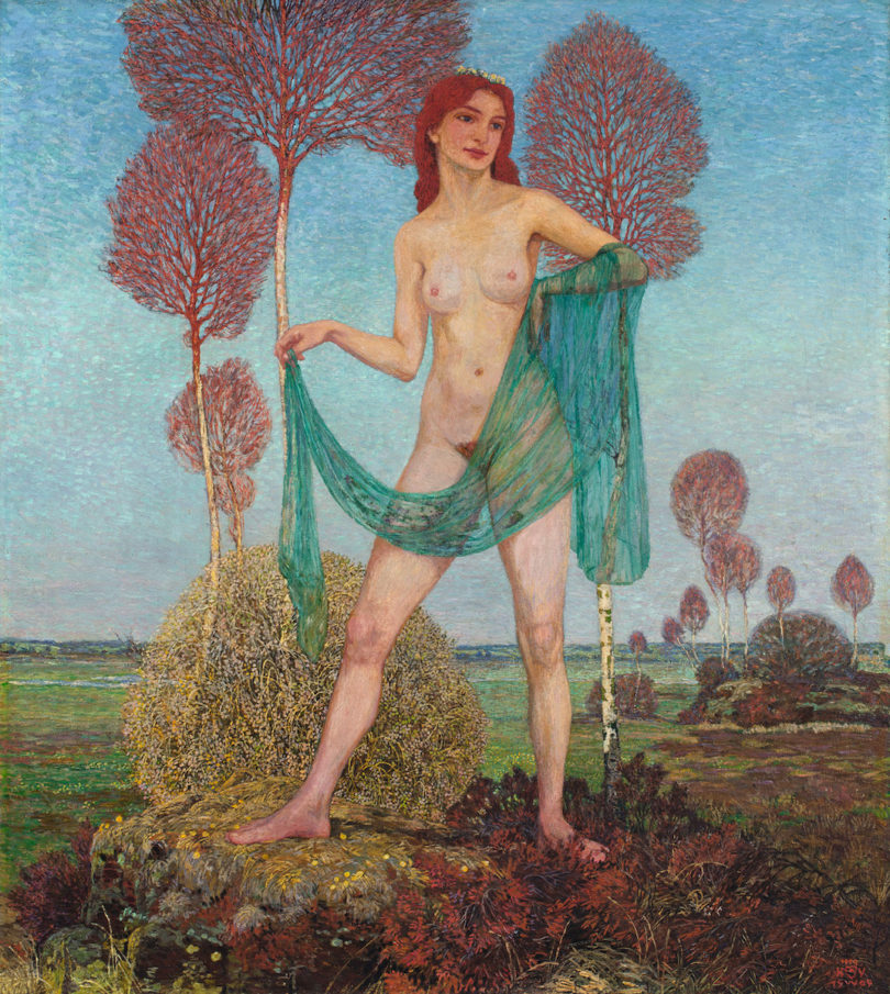 Grisebach in Berlin konnte am 28. November 2013 Johann Heinrich Vogelers 1909 datierte Allegorie „Kommender Frühling“ von 40.000 auf 90.000 Euro heben. © Grisebach GmbH, Berlin