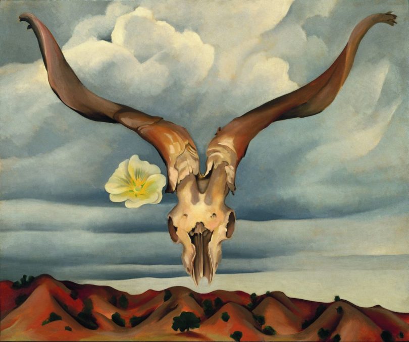 Georgia O’Keeffe New Mexico Skelett Gemälde