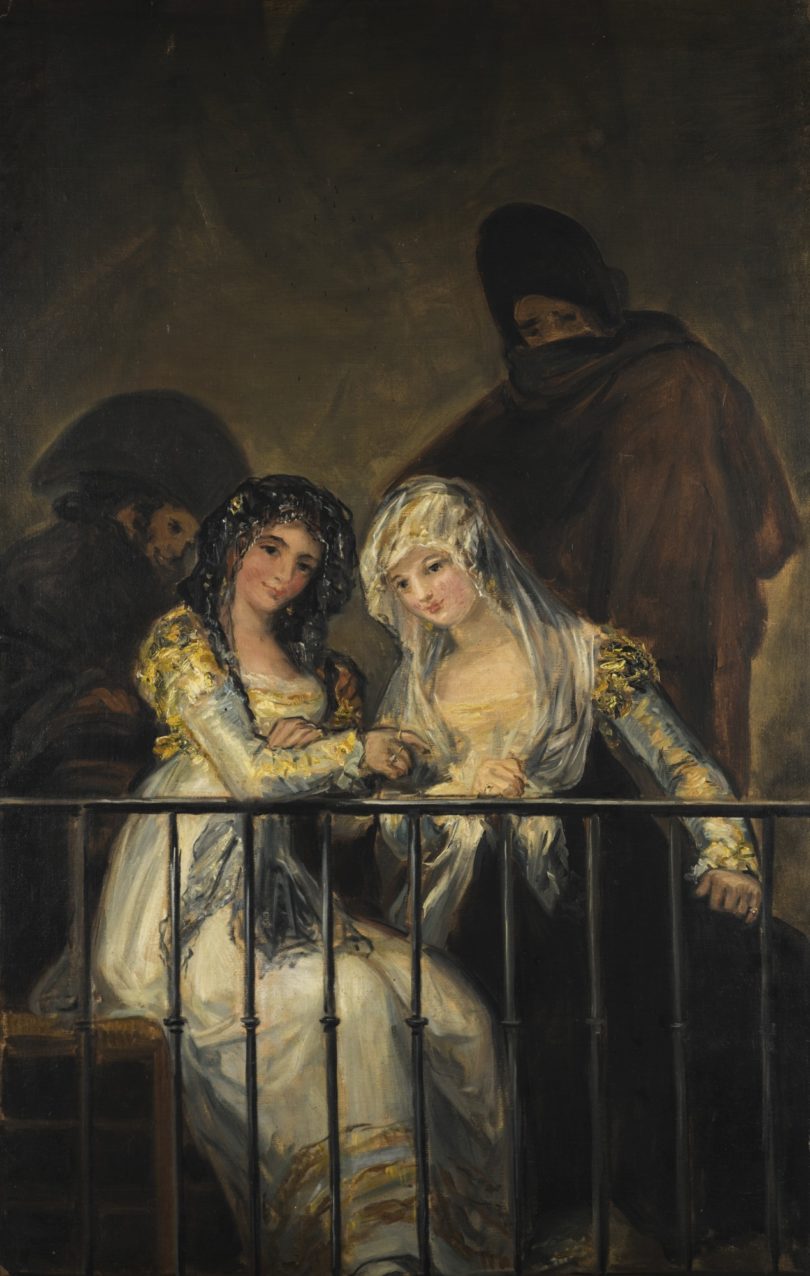 Francisco de Goya Majas auf dem Balkon