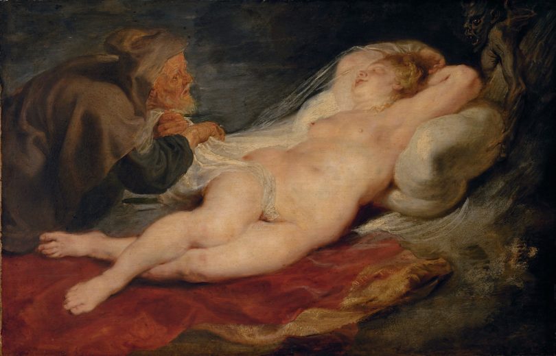 Peter Paul Rubens Einsiedler und schlafende Angelica