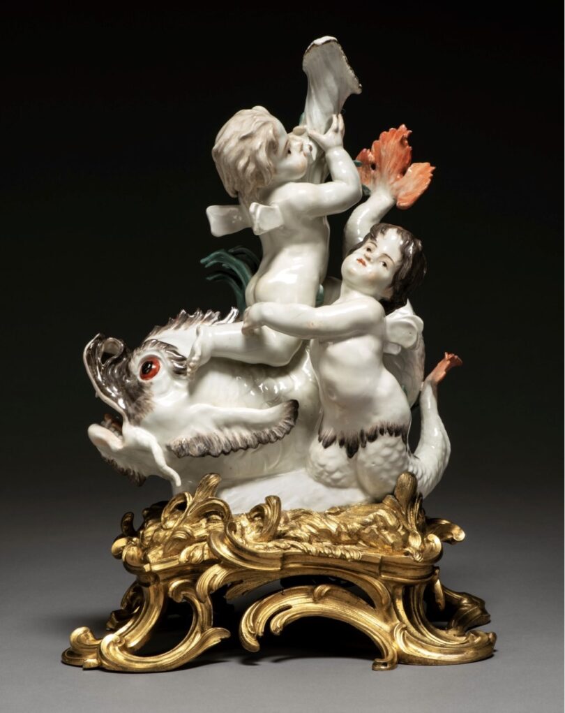 Christie's Figurengruppe Porzellan Putto