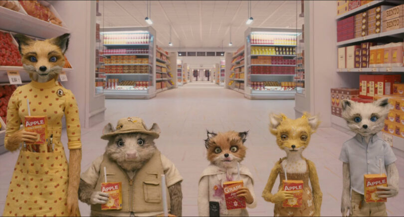 Wes Anderson Mr Fox Supermarkt