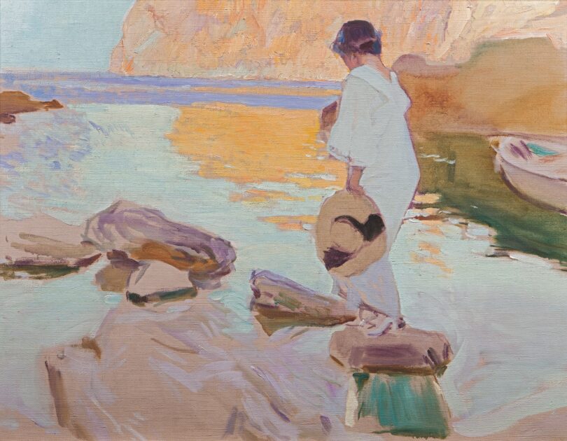 Joaquín Sorolla Clotilde en la cala de San Vincente