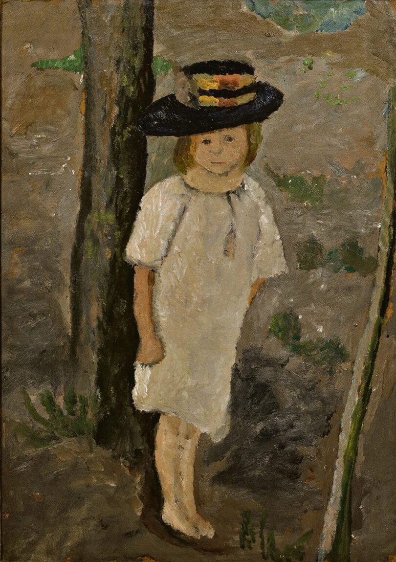 Paula Modersohn-Becker Kind am Baumstamm