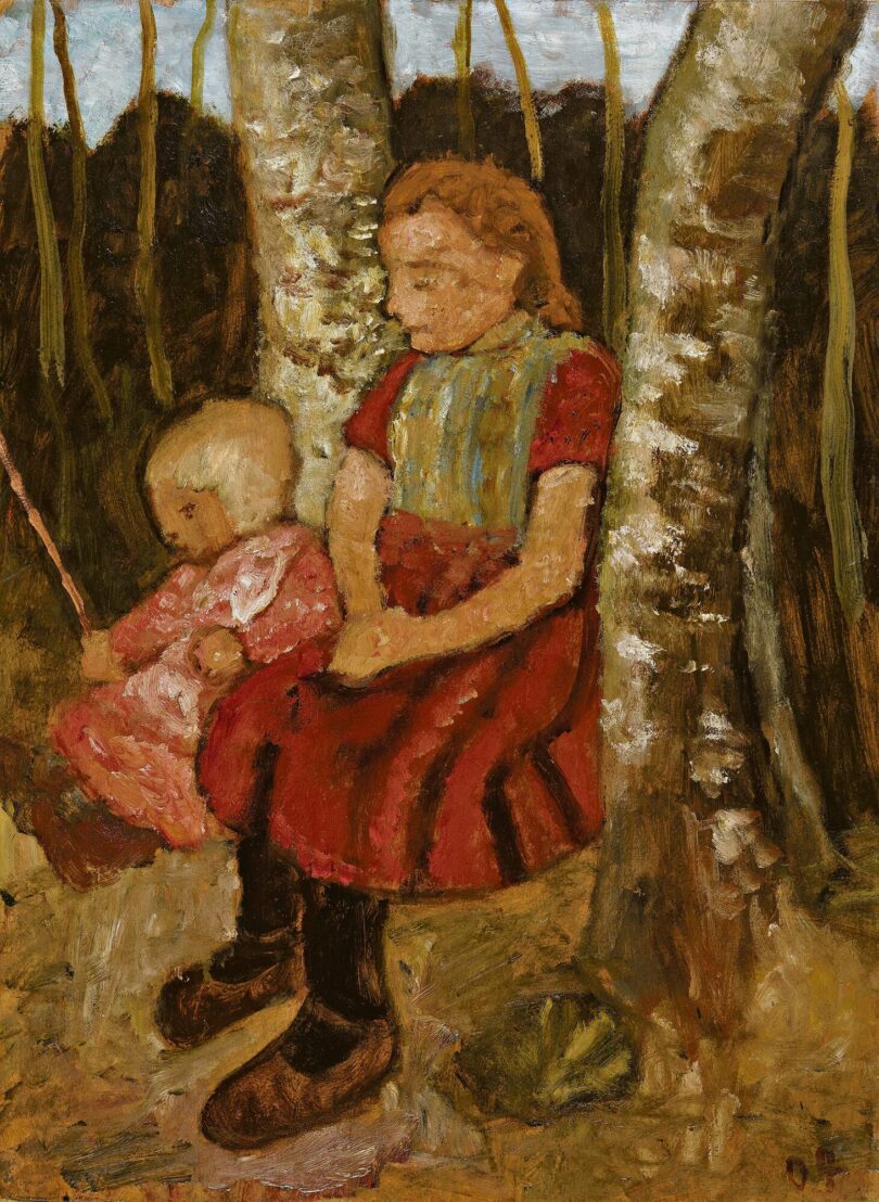 Paula Modersohn-Becker Kinder zwischen Birkenstämmen