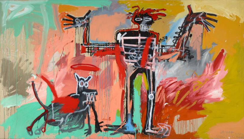 Basquiat Boy and Dog in a Johnnypump Basel