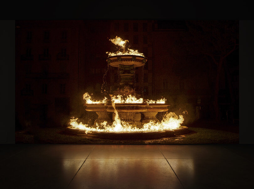 Julian Charrière Langen Foundation Flamme