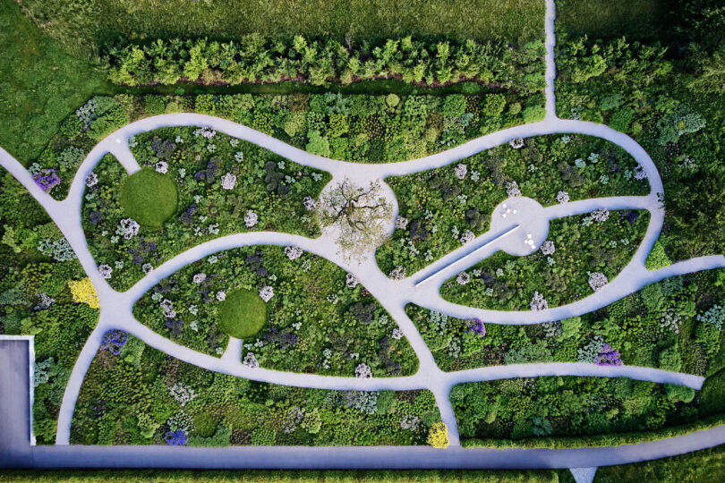 Piet Oudolfs Garten auf dem Vitra Campus in Weil am Rhein