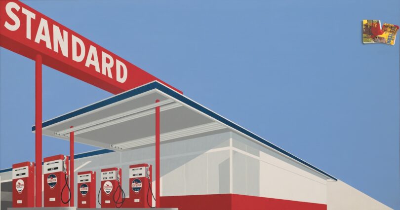 Ed Ruscha Standard Station, Ten-Cent Western Being Torn in Half