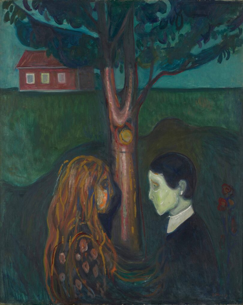 Munch Gemälde Auge in Auge