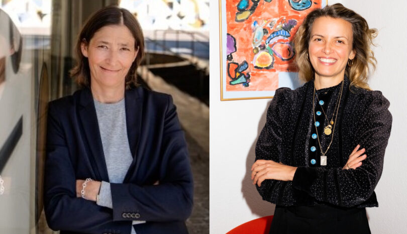 Susanne Gaensheimer (links) ist seit 2017 Direktorin der Kunstsammlung Nordrhein-Westfalen in Düsseldorf. Julia Voss (rechts) ist Kunsthistorikerin, Kuratorin und Autorin der Hilma-af-Klint-Biografie. © Andreas Endermann; Eray Aydin