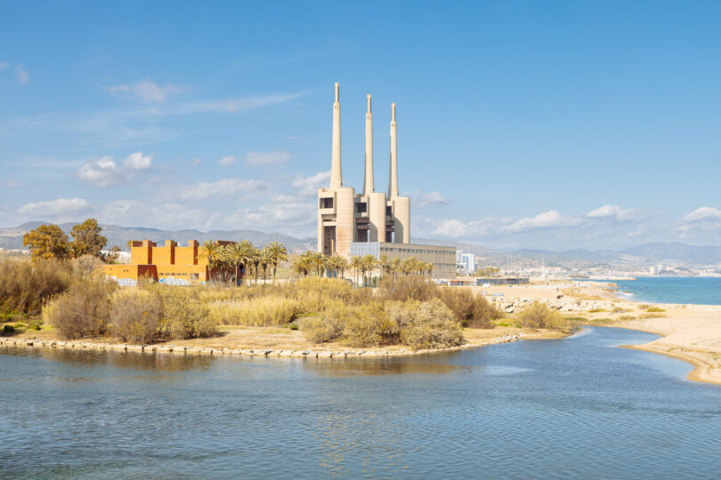 The three chimneys in Barcelona, Spanien